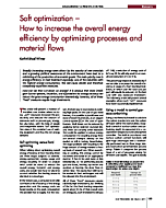 Soft optimization - How to increase the overall energy efficiency by optimizing processes and material flows