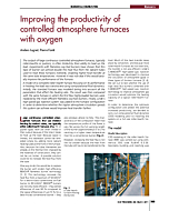 Improving the productivity of controlled atmosphere furnaces with oxygen