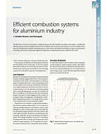 Efficient combustion systems for aluminium industry