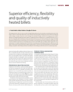 Superior efficiency, flexibility and quality of inductively heated billets