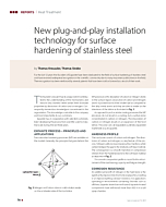 New plug-and-play installation technology for surface hardening of stainless steel