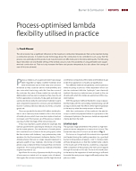 Process-optimised lambda flexibility utilised in practice