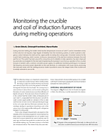 Monitoring the crucible and coil of induction furnaces during melting operations