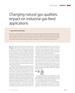 Changing natural gas qualities: impact on industrial gas-fired applications