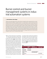 Burner control and burner management systems in industrial automation systems