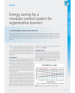 Energy saving by amodular control system for regenerative burners