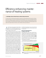 Efficiency-enhancing maintenance of heating systems
