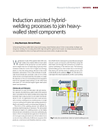 Induction assisted hybrid-welding processes to join heavy-walled steel components