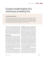 Furnace modernization of a continuous annealing line