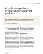 Optical metrological errors in temperature measurement applications