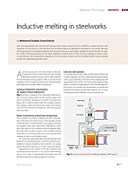 Inductive melting in steelworks