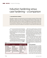 Induction hardening versus case hardening – a comparison