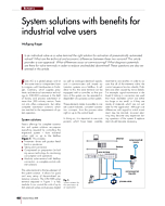 System solutions with benefits for industrial valve users