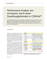 Performance-Analyse von Armaturen durch einen Zuverlässigkeitsindex in CONVAL®