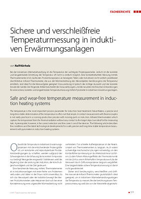 Sichere und verschleißfreie Temperaturmessung in induktiven Erwärmungsanlagen