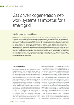 Gas driven cogeneration network systems as impetus for a smart grid
