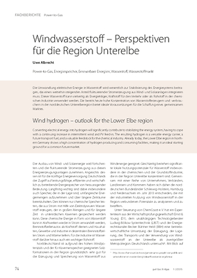Windwasserstoff – Perspektiven für die Region Unterelbe