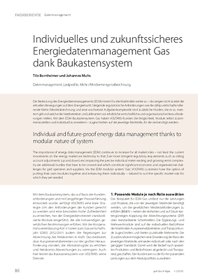 Individuelles und zukunftssicheres Energiedatenmanagement Gas dank Baukastensystem