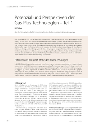 Potenzial und Perspektiven der Gas-Plus-Technologien – Teil 1