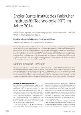 Engler-Bunte-Institut des Karlsruher Instituts für Technologie (KIT) im Jahre 2014