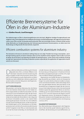 Effiziente Brennersysteme für Öfen in der Aluminium-Industrie