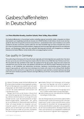 Gasbeschaffenheiten in Deutschland