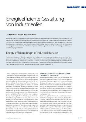 Energieeffiziente Gestaltung von Industrieöfen