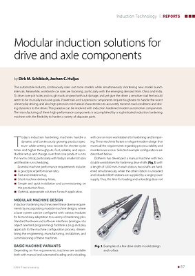 Modular induction solutions for drive and axle components