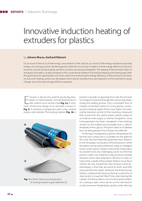 Innovative induction heating of extruders for plastics