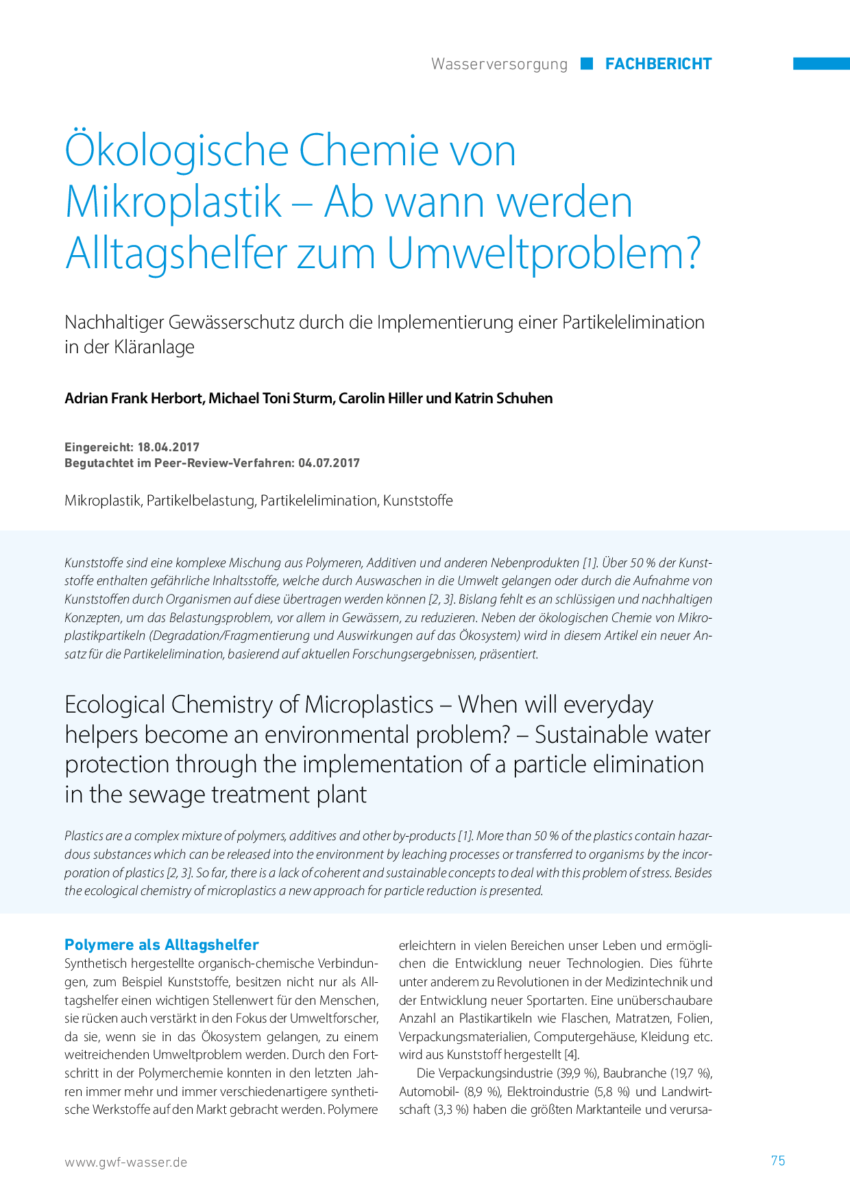 Ökologische Chemie von Mikroplastik – Ab wann werden Alltagshelfer zum Umweltproblem?