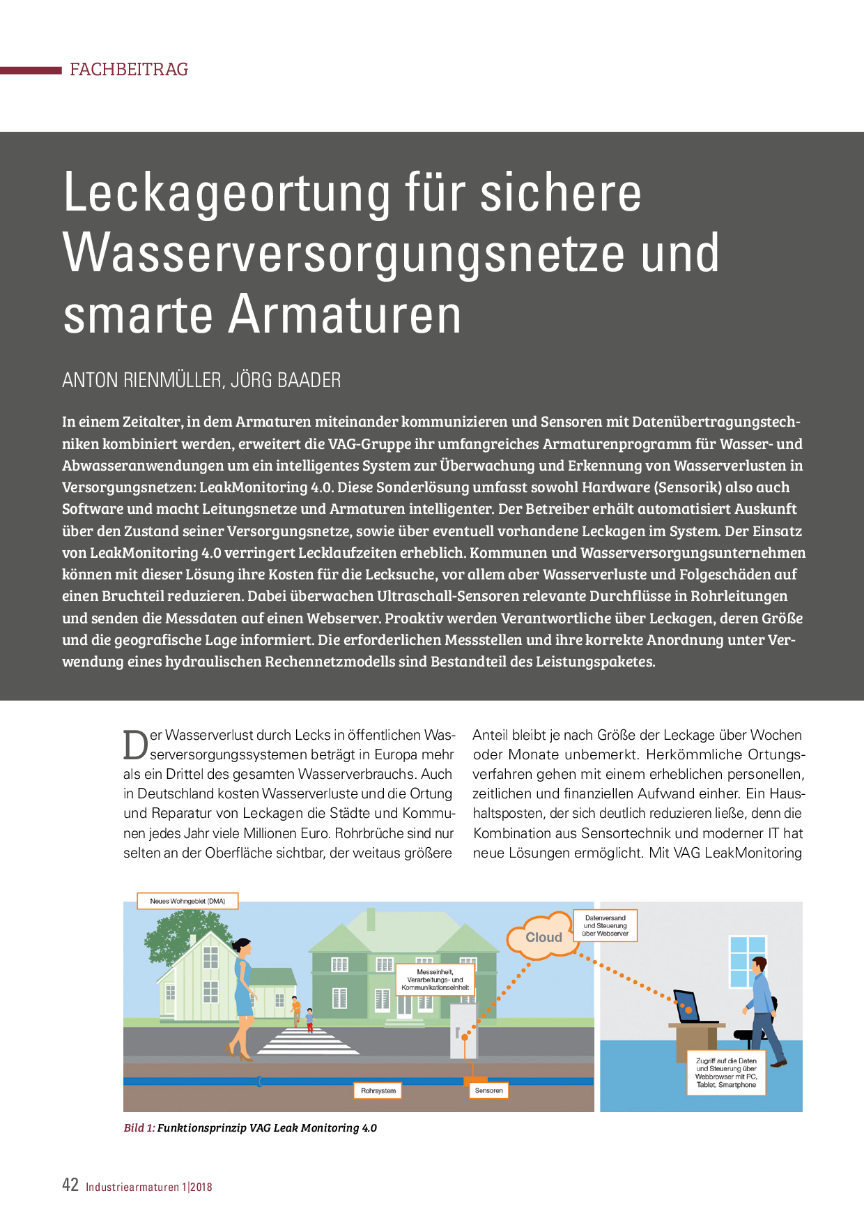 Leckageortung für sichere Wasserversorgungsnetze und smarte Armaturen