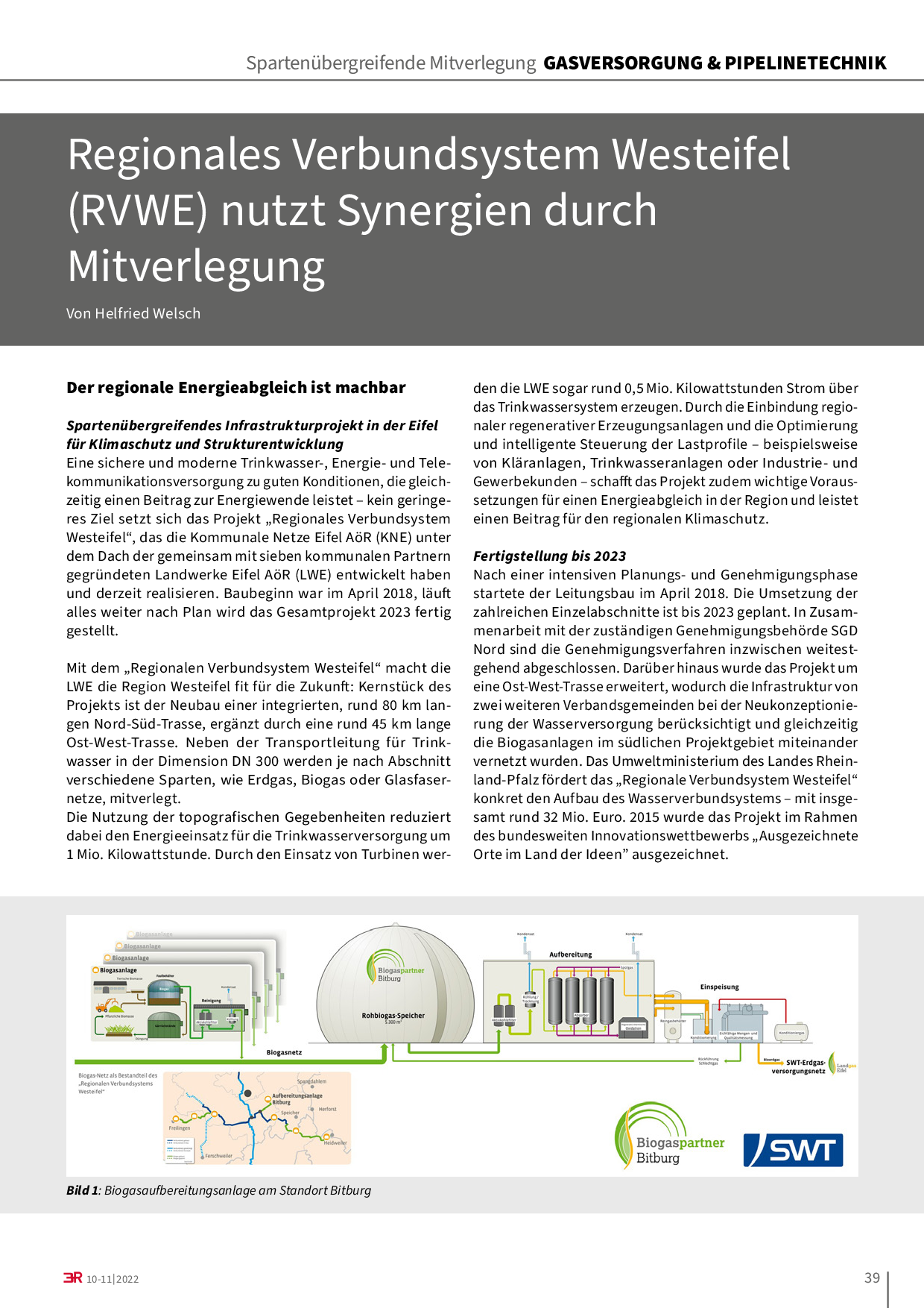 Regionales Verbundsystem Westeifel (RVWE) nutzt Synergien durch Mitverlegung