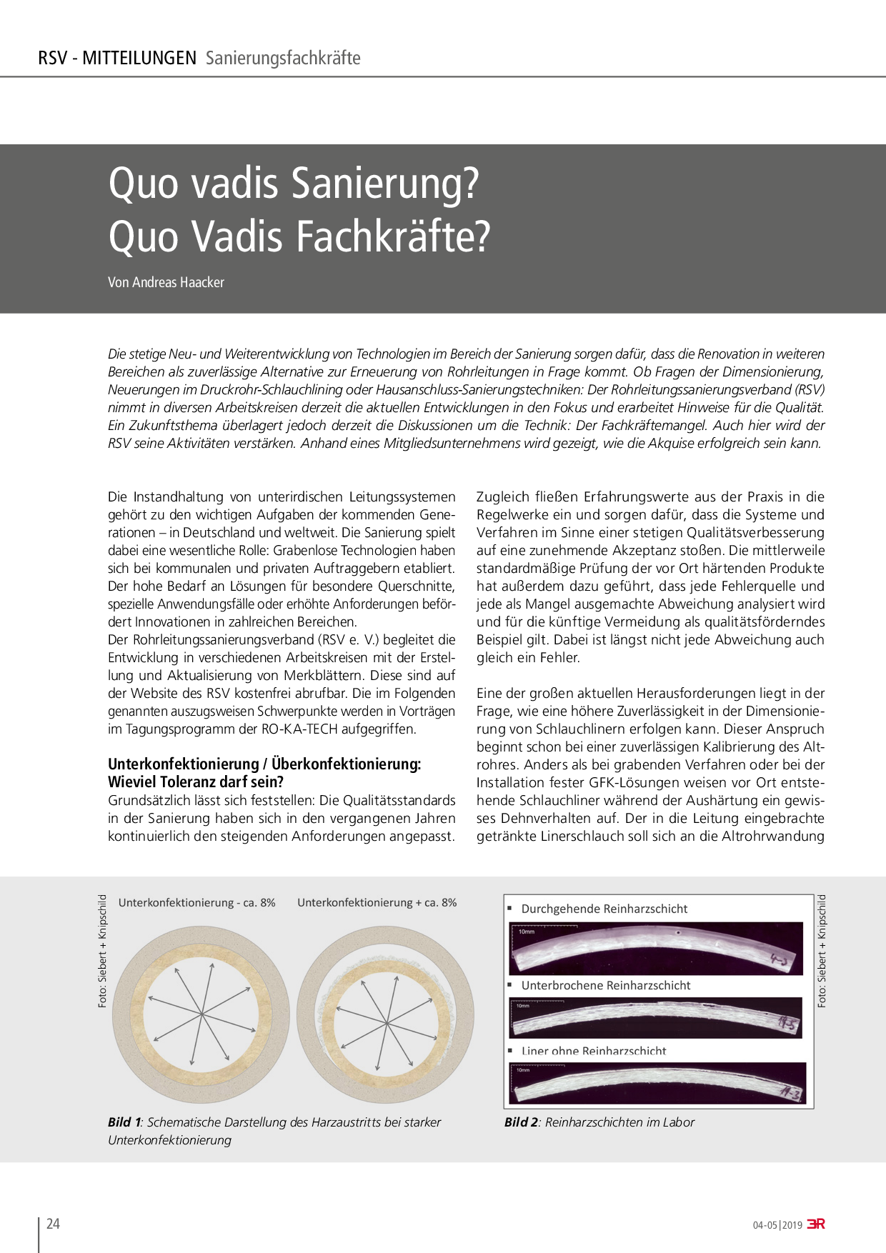 Quo vadis Sanierung? Quo Vadis Fachkräfte?