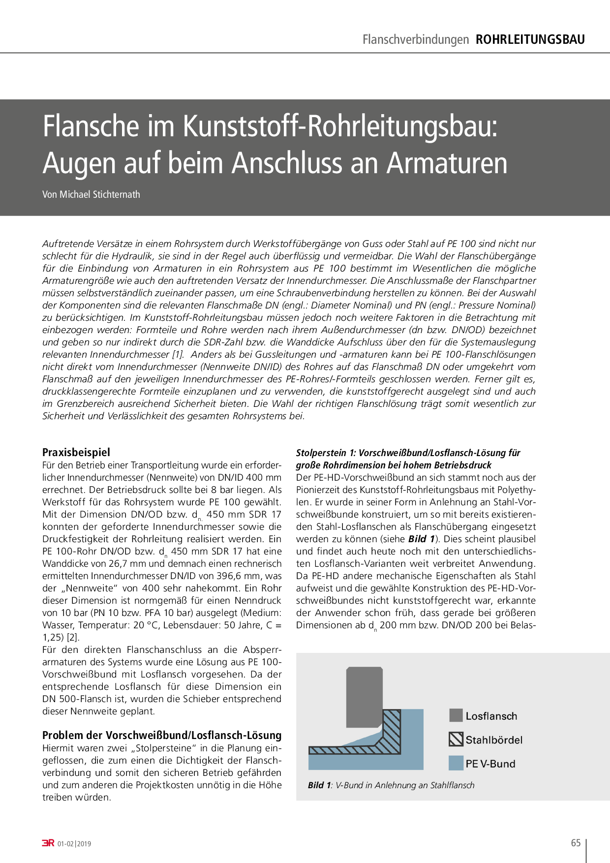 Flansche im Kunststoff-Rohrleitungsbau: Augen auf beim Anschluss an Armaturen