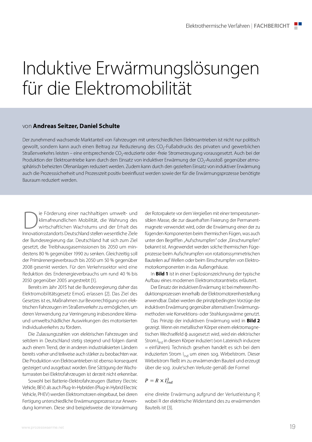 Induktive Erwärmungslösungen für die Elektromobilität