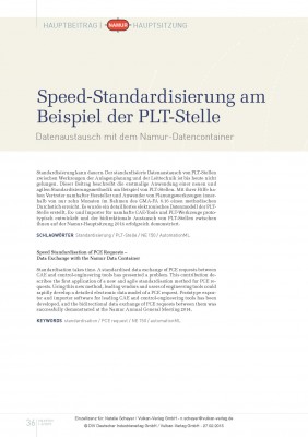 Speed-Standardisierung am Beispiel der PLT-Stelle