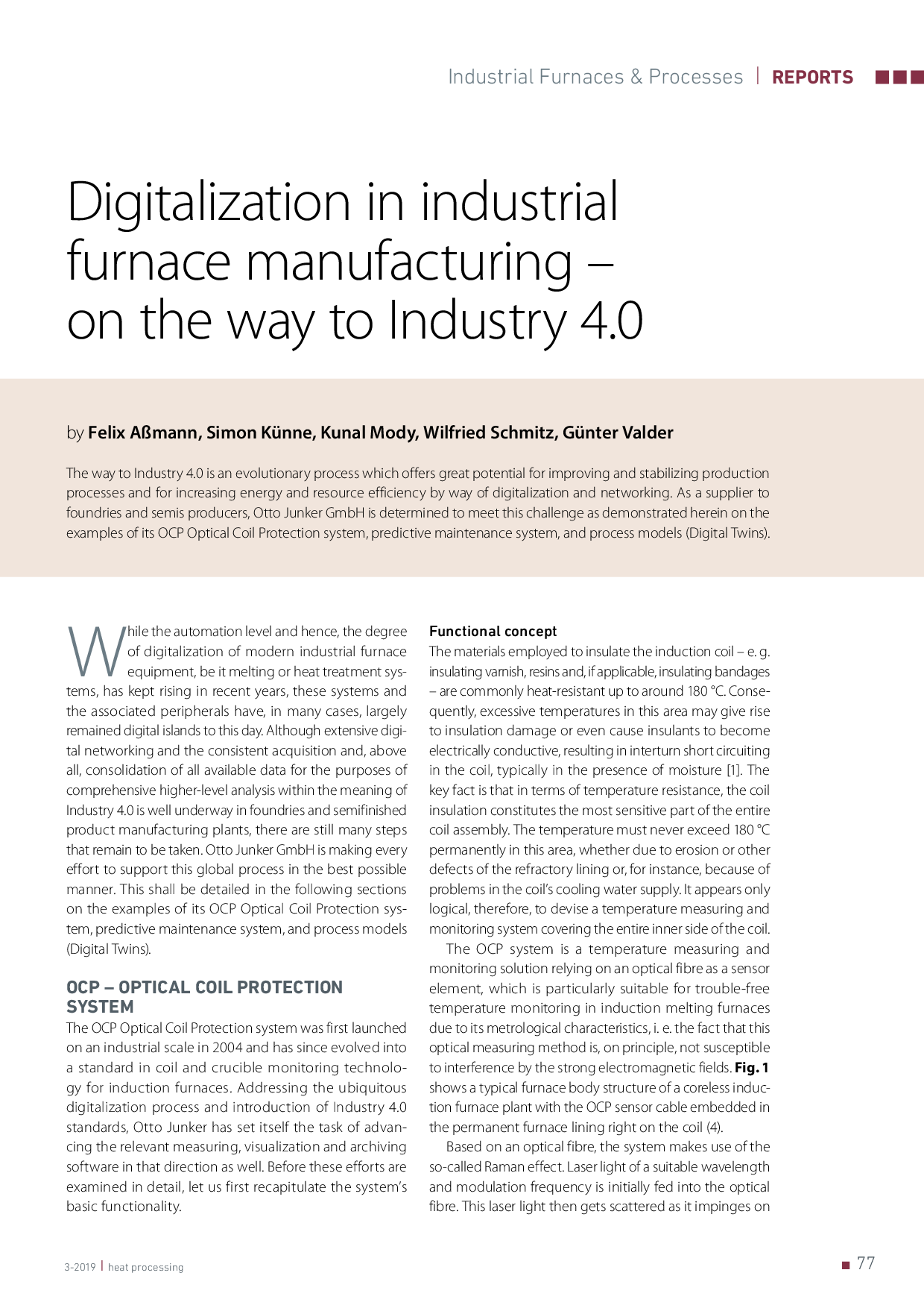 Digitalisierung im Industrieofenbau – auf dem Weg zur Industrie 4.0