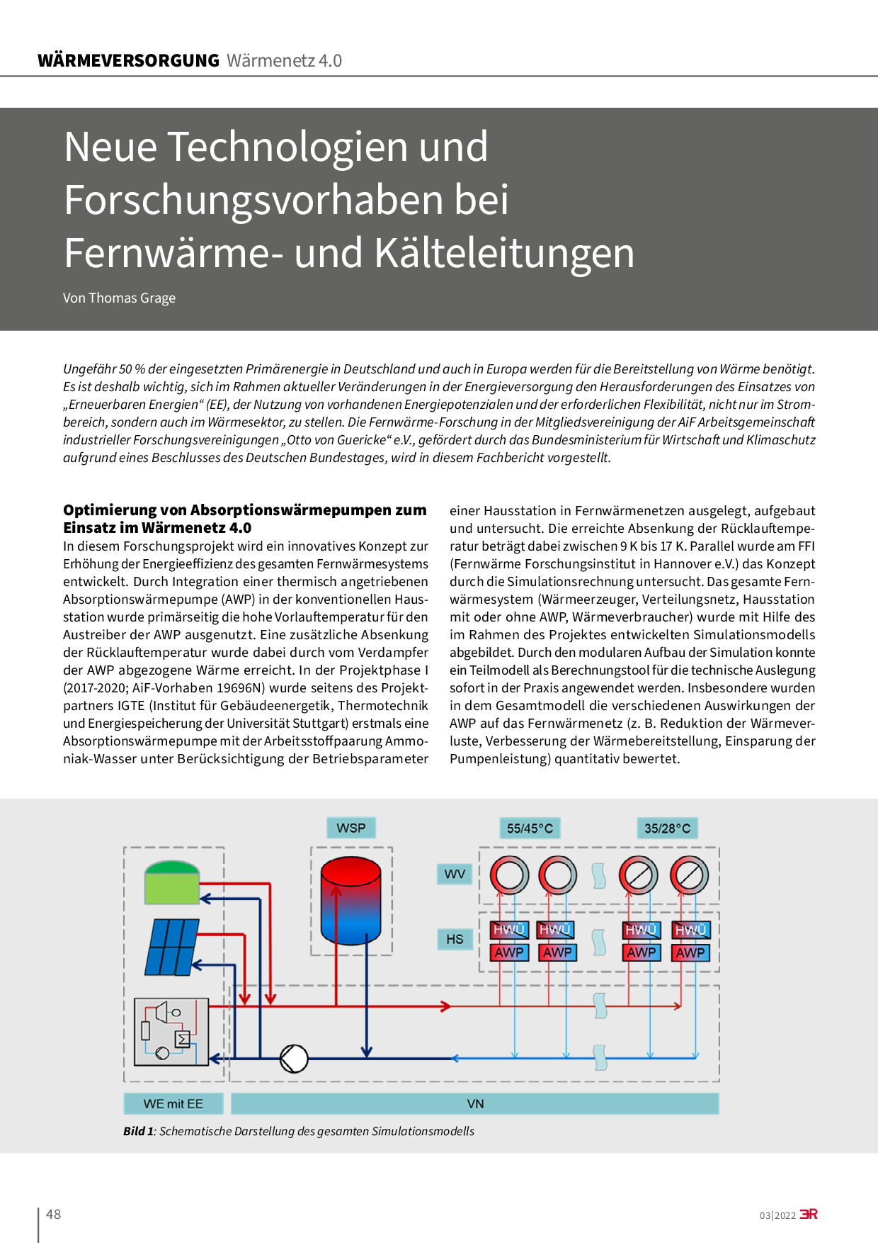 Neue Technologien und Forschungsvorhaben bei Fernwärme- und Kälteleitungen