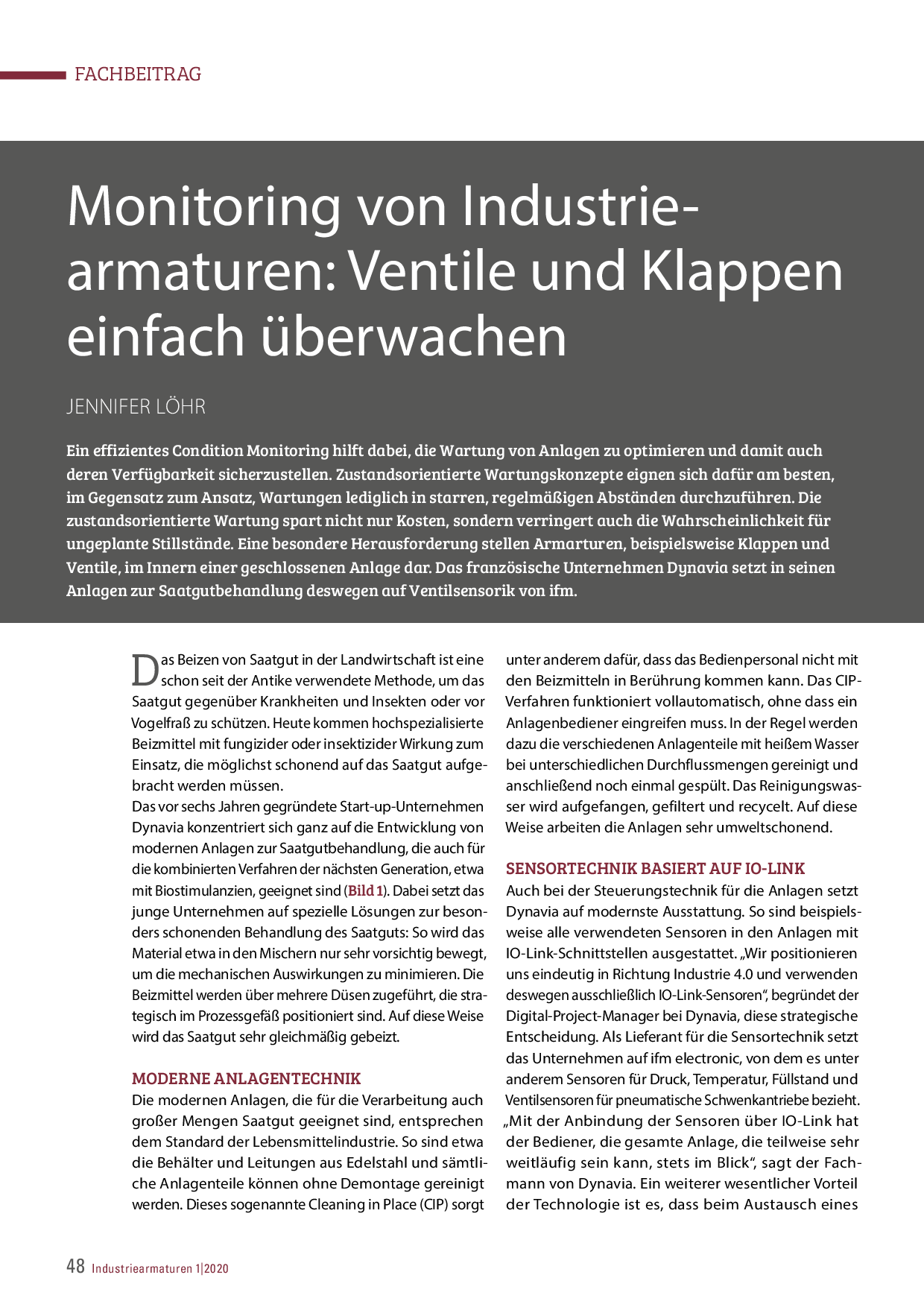 Monitoring von Industriearmaturen: Ventile und Klappen einfach überwachen