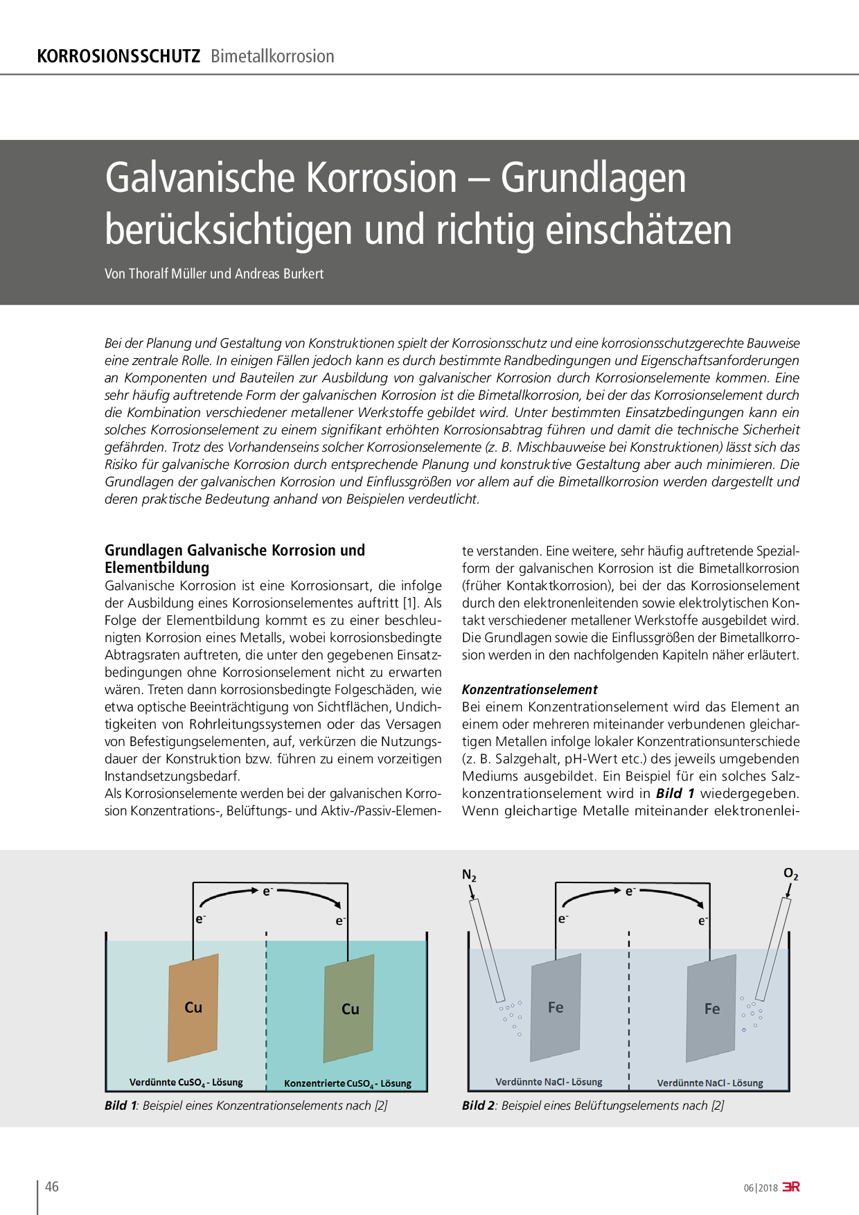 Galvanische Korrosion – Grundlagen berücksichtigen und richtig einschätzen