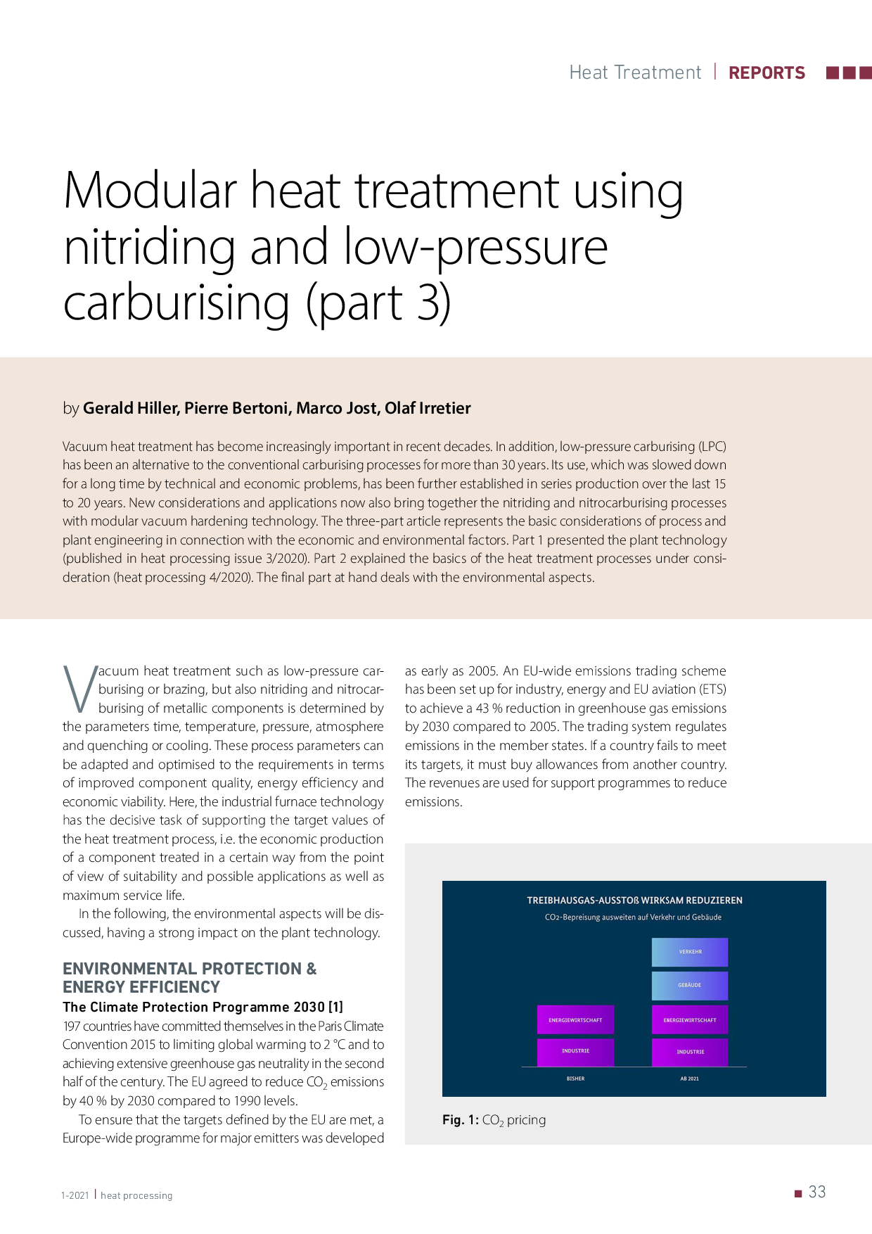 Modular heat treatment using nitriding and low-pressure carburising (part 3)