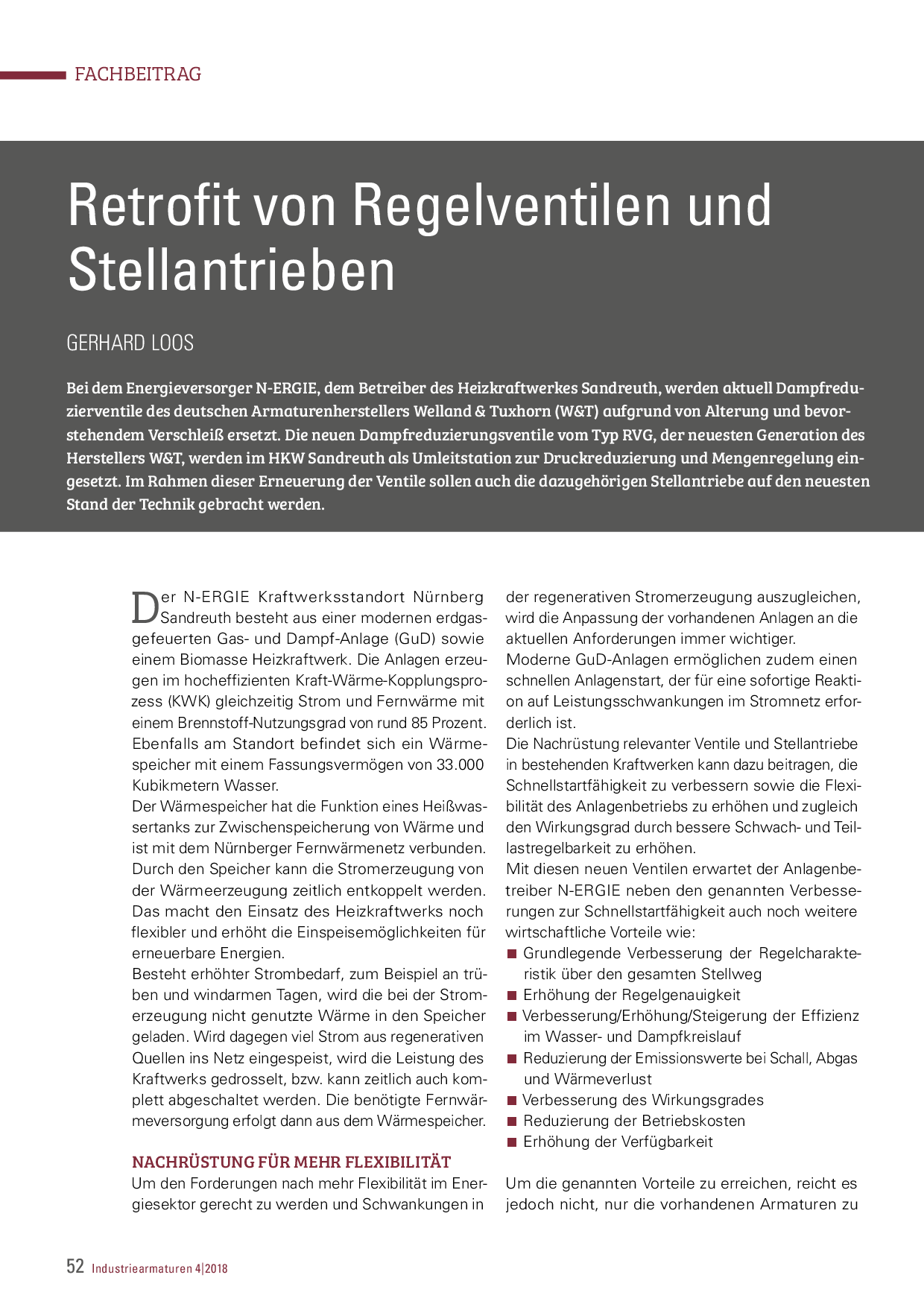 Retrofit von Regelventilen und Stellantrieben