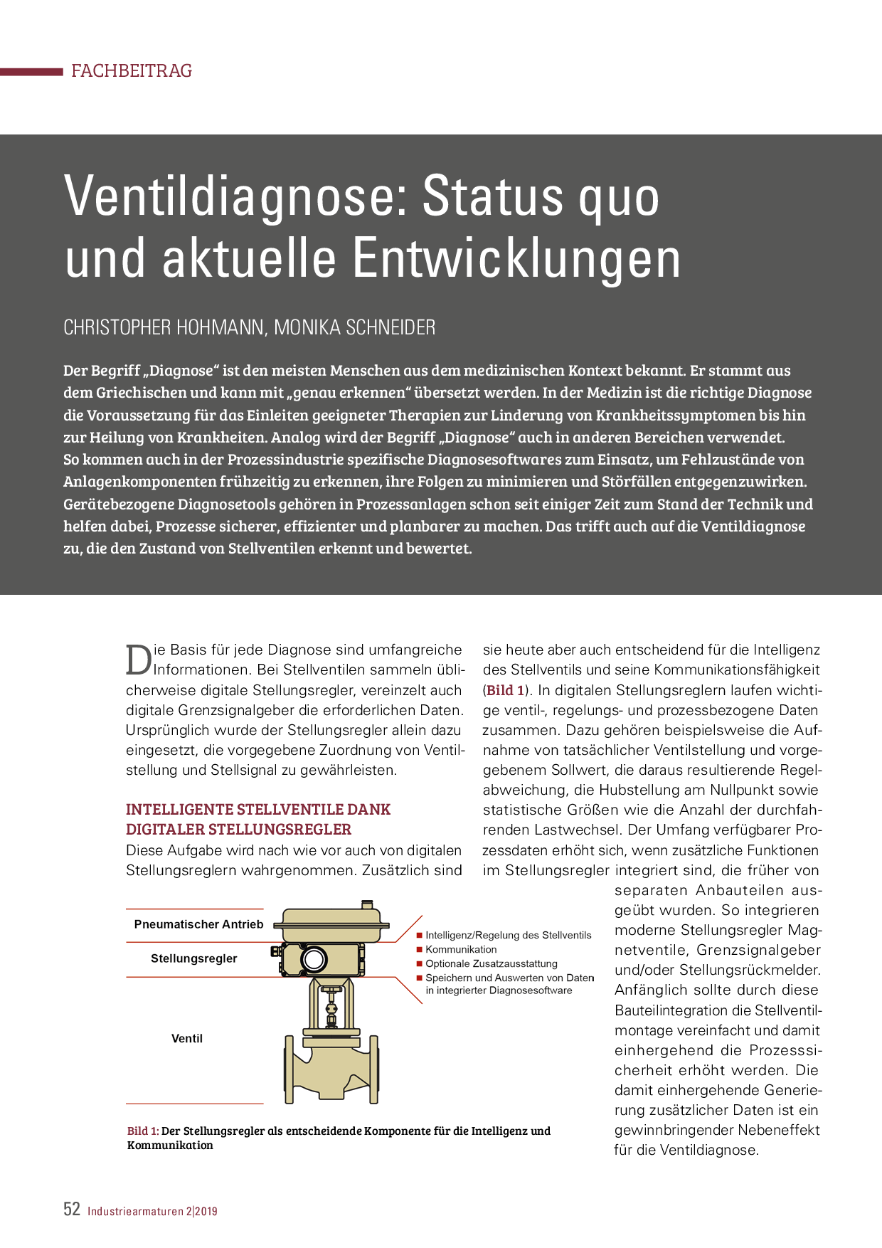 Ventildiagnose: Status quo und aktuelle Entwicklungen