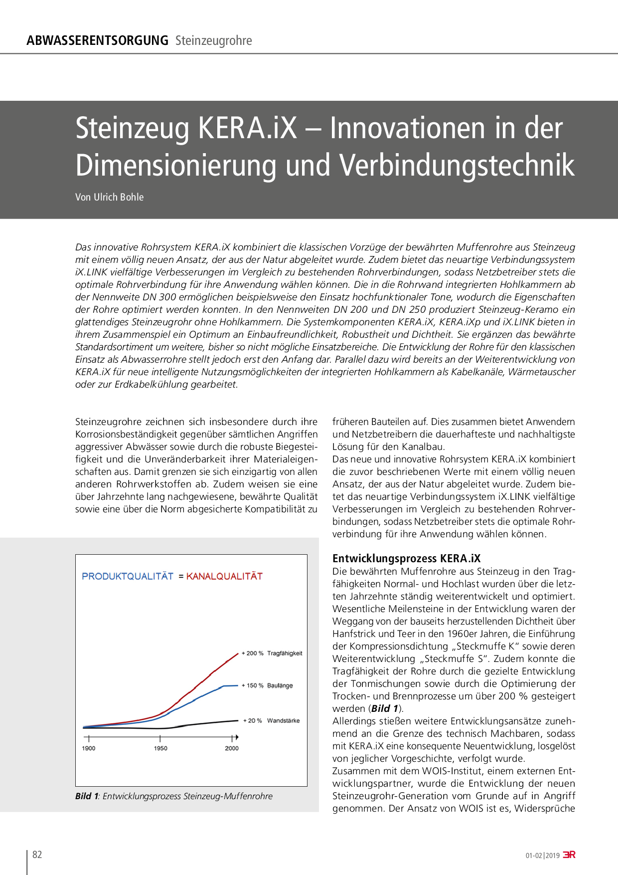 Steinzeug KERA.iX – Innovationen in der Dimensionierung und Verbindungstechnik