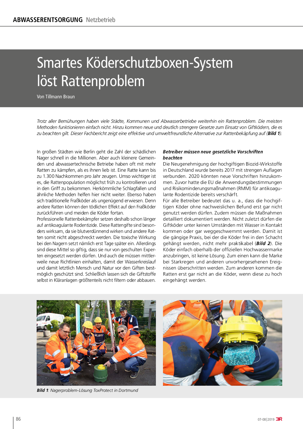 Smartes Köderschutzboxen-System löst Rattenproblem