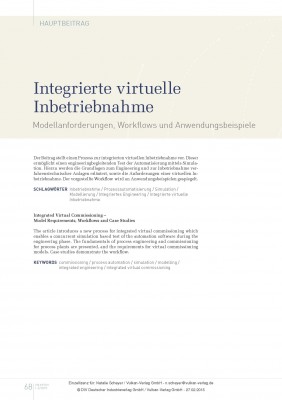 Integrierte virtuelle Inbetriebnahme