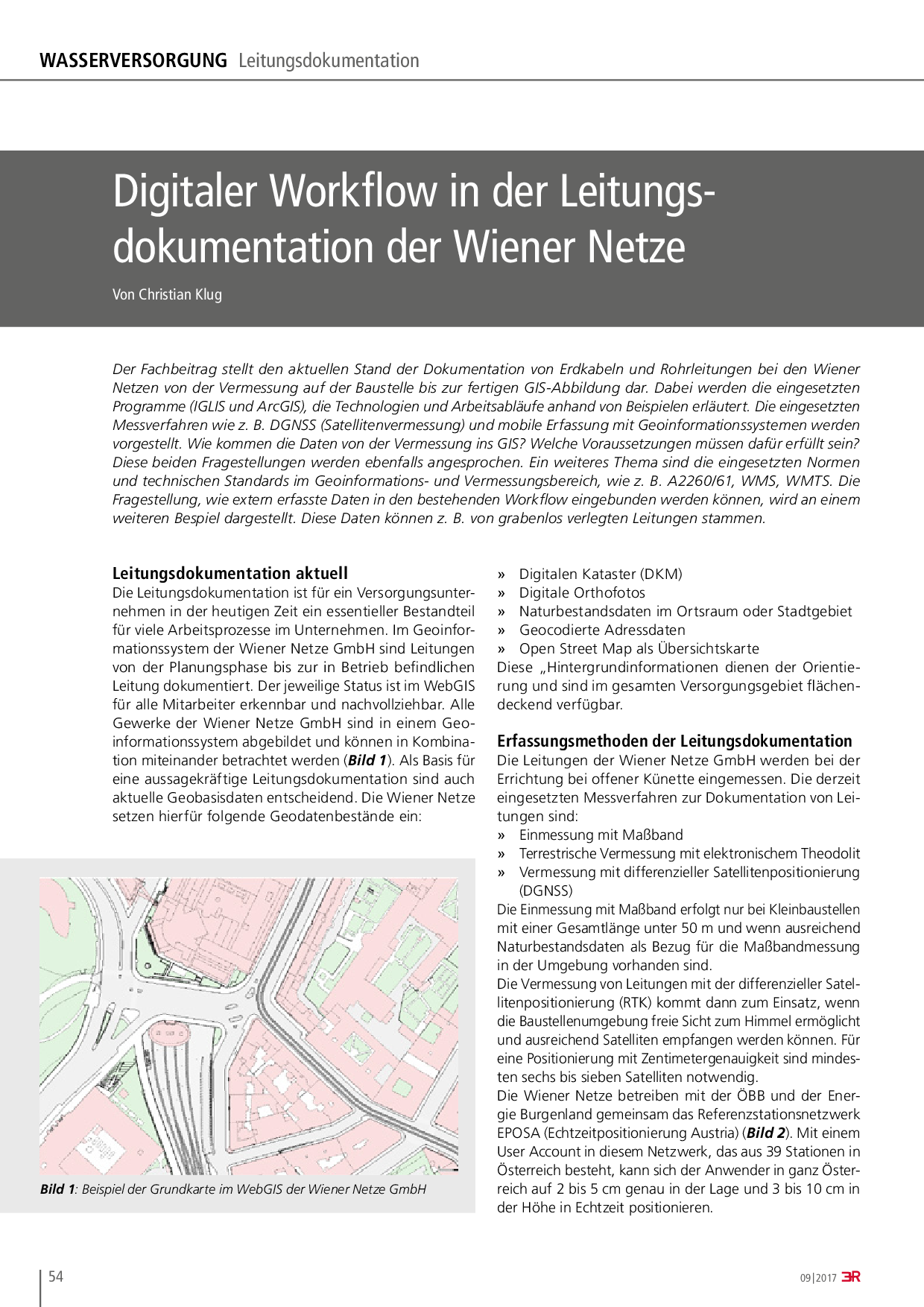 Digitaler Workflow in der Leitungsdokumentation der Wiener Netze