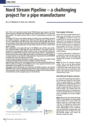 Nord Stream Pipeline – a challenging project for a pipe manufacturer