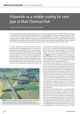 Polyamide as a reliable coating for steel pipe at Marl Chemical Park