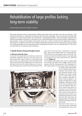 Rehabilitation of large profiles lacking long-term stability